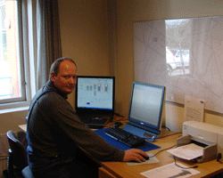 Supervisor Allan Scheel at his desk at Suldrup DH